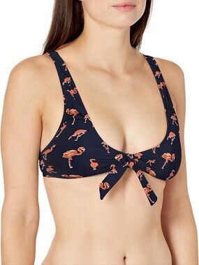 Cyn & Luca Flamingo Blue And Orange Bikini Bra Size XL‎ New